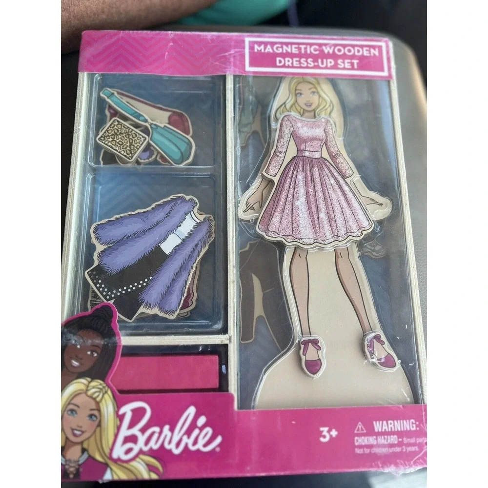 Barbie Magnetic Wooden Dress‎  Up Set 23 Pieces